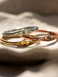 Personalized Jewelry for Her Best Gift for Women Dainty Birth Flower Ring Jewelry Gift Birthday for Her Handmade Engraved Flower Ring ANNIVERSARY
