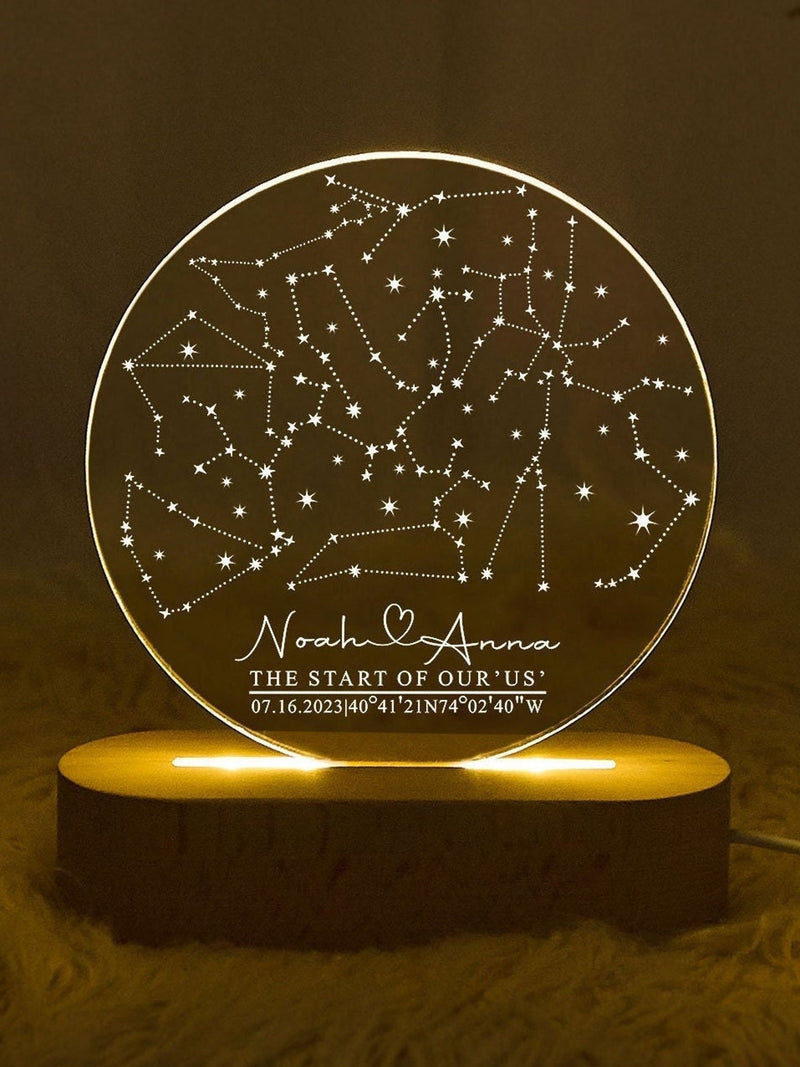 Custom Star Map by Date, Anniversary Gift, Starry Night Save the Date, Constellation Map by Date, Couple Gift, Mothers Day Gift for Her ANNIVERSARY