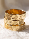 Birth Flower Ring ¥ Personalized Jewelry - Floral Band - 14k Gold Filled or Sterling Silver birthday flower