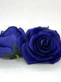 3.5" Deep Blue Artificial Rose Royal Blue Artificial Flower Blue Silk Flower Rose Blue Rose Royal Blue Wedding Flower Deep Blue Floral Rose silk flower