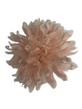 M&S Schmalberg 5.5" Jagged Chrysanthemum Two-Tone Blush Pink Silk Satin faced Organza + Organza Flower Millinery Fabric Flower Brooch Pin silk flower