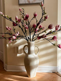 Tall Faux Magnolia Flower Branches, Vase Filler, Home Decor (46 inch) faux plants