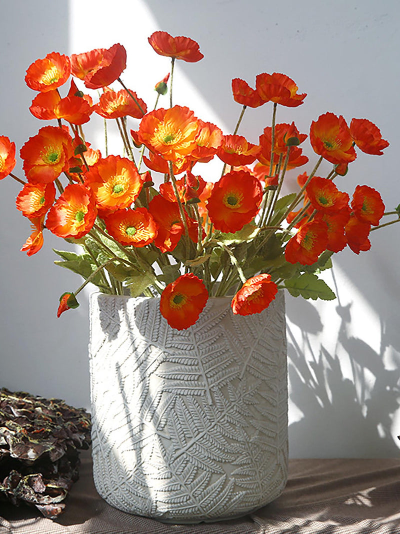 Faux Poppy Flowers/Silk Poppy flower Branch/DIY Florals/Centerpieces/Wedding/Home/Kitchen/Office Decor/ Gift for Her/wildflower bouquet silk flower