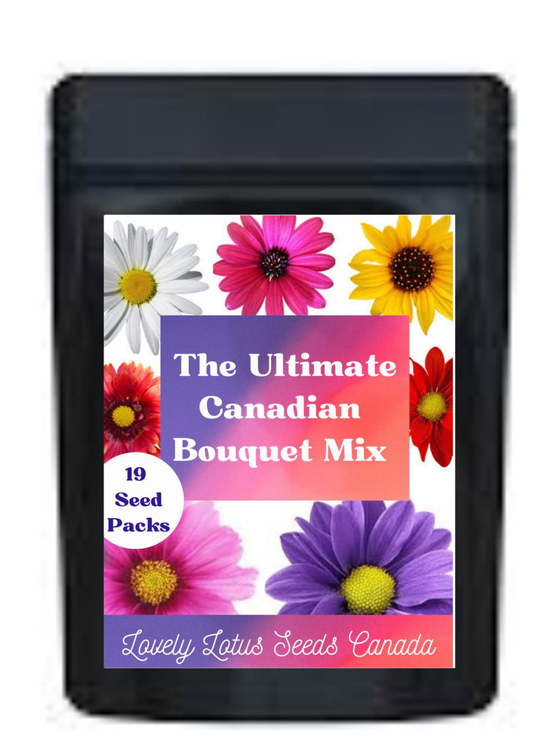 Flower Seeds The Ultimate Canadian Summer Flower Bouquet Mix, 19 Seed Packs & Over 37 Varieties. 2000+ All Canadian Seeds seeds bulk