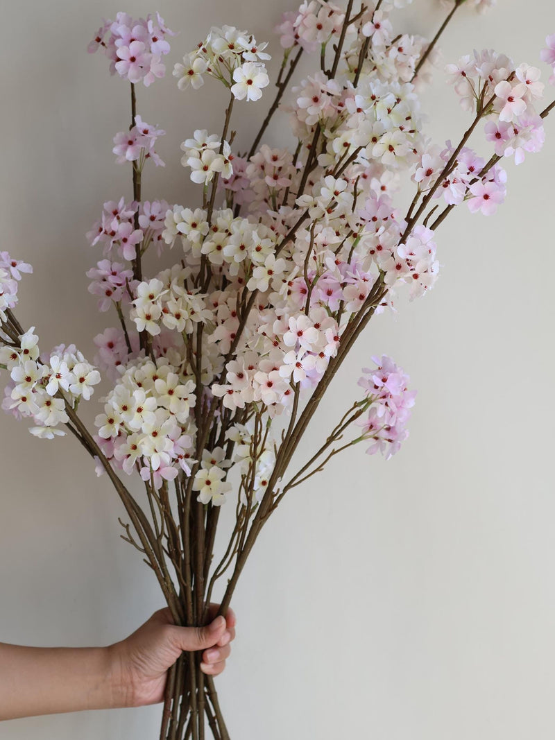 39" Artificial Cream Pear Blossom Branch, Faux Spring Plant Stem, DIY Centerpieces | Floral | Wedding/Home Decoration | Gifts For Her faux plants