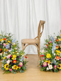 Wildflowers Aisle Flowers, Wildflowers Wedding Decor, Aisle Decoration, Floor Flowers, Barrel Whiskey Flowers, Alter Flowers, Ground Flowers wedding flower