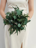 Preserved Eucalyptus Bridal bouquet-Greenery Bridal bouquet-wedding bouquet Boho floral wedding greenery bunch wedding flower