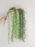 39" Green Artificial Hanging Plants Deco, Fake Hanging Grass, Wedding Or Home Table Decorations, Faux Wall Plants Decoration, Holiday Gifts faux plants