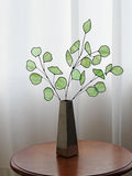 Stained Glass Eucalyptus Branch: Handmade Home style faux plants
