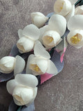 True Silk Vintage Cherry Blossom Spray Ivory Cream Millinery Flowers NOS for Hats Weddings, Floral Arrangements silk flower