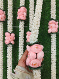 5 Feet Ranunculus Flower Bunch With Mogra Garland String DŽcor for Indian Weddings, Mandap, Muslim Wedding, Pooja, Home, Stage,Garden Events house warming flower