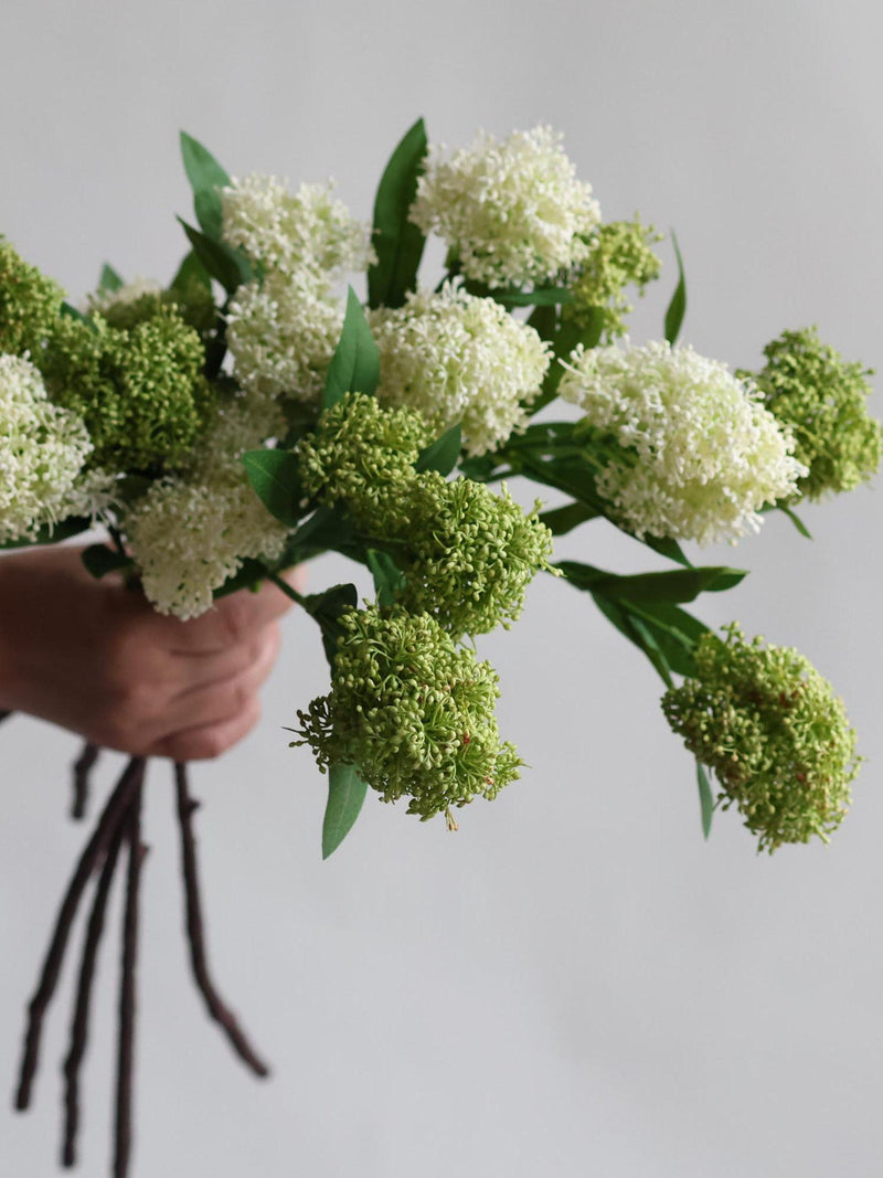 22.5" Artificial Seeded Branch- Green, High-Quality Artificial Plant, DIY Office/Wedding/Home Decoration/Gifts for Mum, Holiday Decorations faux plants