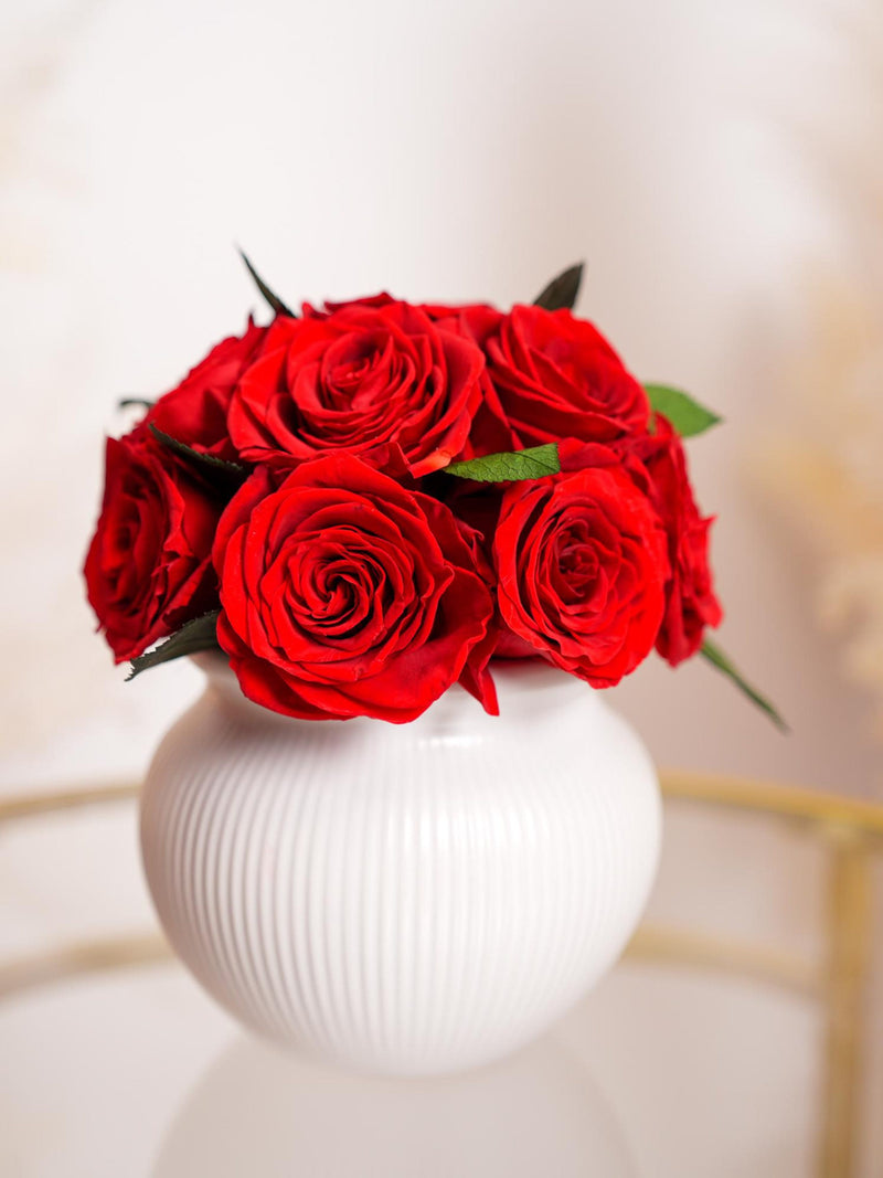 Preserved Rose Bouquet in Vase | Forever Roses | Eternity Roses | Valentines Gift | Anniversary Gift | Christmas Gift | Gifts for Her FLOWER DELIVERY