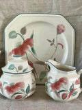 Mikasa Continental Silk Flowers Dinnerware | Salad Plates | Serving Bowl | Cup & Saucer silk flower