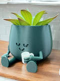 Happy Face Planter Pot, Plant for Home, Office Decor, Coffee Lovers gift, Succulent desk house warming flower
