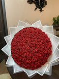 Ramo Buchon, Red Glitter Bud with Custom Wrapper, Eternal Rose Bouquet, Durable Flower, Large Rose Bouquet, Mother's Day, Romantic Bouquet Bouquet