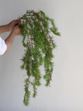 Faux Eastern White Pine Hanging Branch - 34" Artificial Greenery, Spring Summer Home Wedding Wall Decorations faux plants