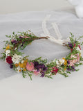 Handmade Dried Flower Crown: Bohemian Bridal Hair Wreath FLOWER DELIVERY