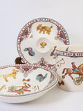 Rare Vintage Spode Dinnerware Set Ð Edwardian Childhood Design flower spore