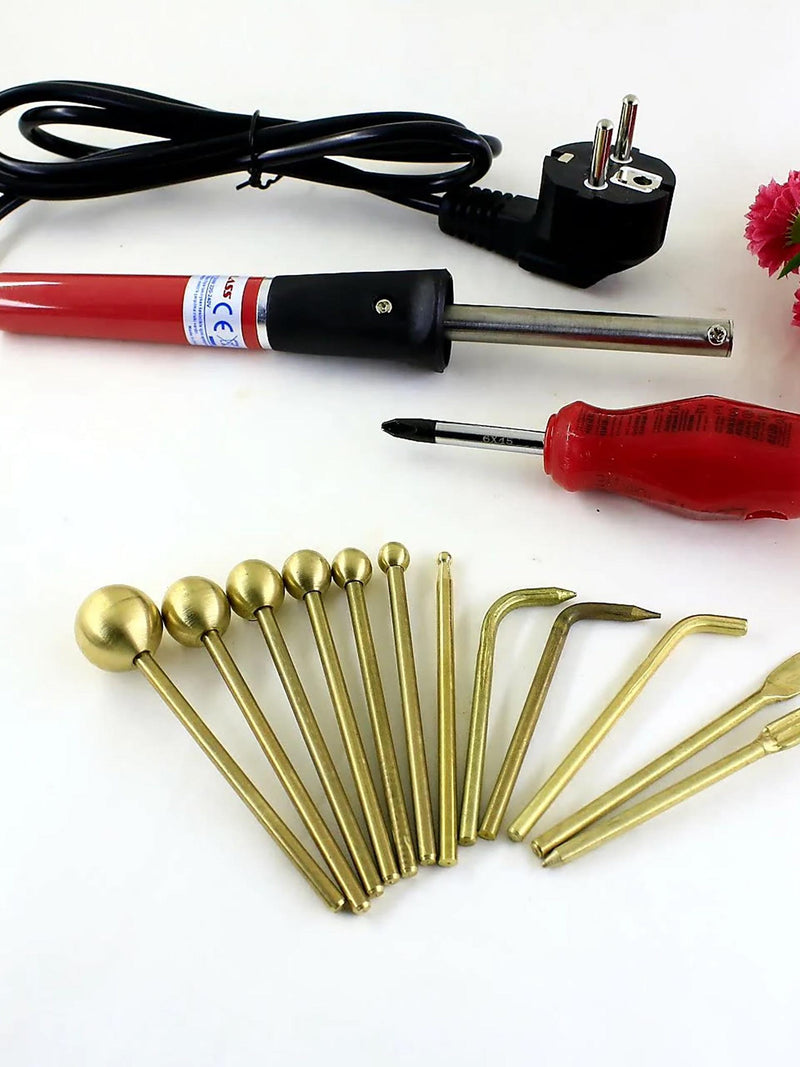 Japanese flower making tools : Soldering Iron, Fabric Flower Set silk flower