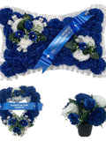 Grave Flowers Heart Wreath Funeral Tribute Memorial dad, Husband , Father's Day sympathy flower