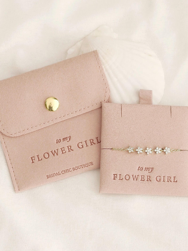 Flower girl bracelet 14k gold plated will you be my flower girl proposal gift personalised gift flower bracelet gift flower girl jewellery birthday flower