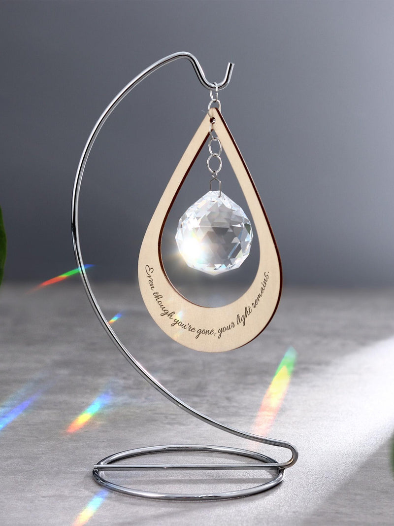 Personalized Crystal Suncatcher - Sympathy Memorial Gift, Memorial Suncatcher, Loss of Mother, Loss of Father, Pet Memorial Suncatcher sympathy flower