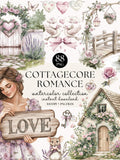 Cottagecore Romance Watercolor Clipart: Floral DIY Graphics (Digital Download) Love Romance Flower