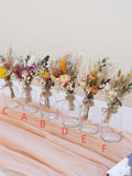 Mini Dried Floral bouquet, mini dried flower in a vase, Holiday gift, vase arrangement, Wedding centrepieces, DYI flowers_Boho mini bouquet Bouquet