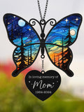 Butterfly Memorial Suncatcher, Sympathy Gift, Loss of Mom, Mother in Heaven Suncatcher, Memorial Gift, Remembrance Gifts, Bereavement Gift sympathy flower