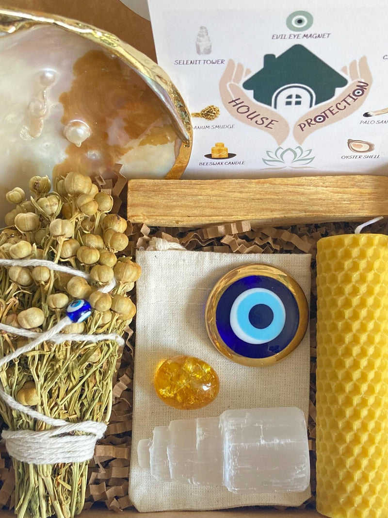 House Protection Crystal Set Ð New Home Ritual Gift Box for Cleansing & Blessing house warming flower