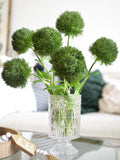 Artificial Green Trick Dianthus Stems: Faux Moss Ball Flowers for Arrangements faux plants