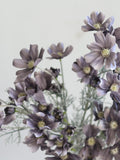 Gray Artificial Cosmos Flower Branch: 23.5" Faux Wildflower Stem faux plants