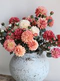 3 stems Artificial Dahlia, Faux Dahlia, Silk Dahlia, Artificial Flowers, Fake Dahlia/Wedding/Home Decoration/Gifts silk flower