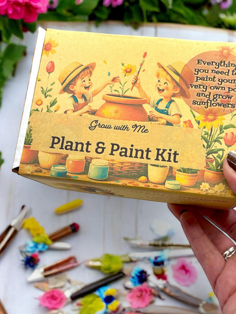DIY Sunflower Kit: Paint, Plant & Grow with Clay Pot FLOWER DELIVERY