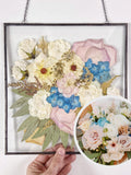Pressed Bridal Bouquet Art: Framed Floral Keepsake, Wedding Anniversary Gift Bouquet