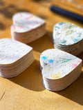 Bulk Plantable Seed Paper Hearts: Wildflower Wedding Favors, Baby Shower Souvenirs seeds bulk