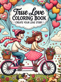 Romantic Coloring Book for Adults: True Love Quotes (Digital Download) Love Romance Flower