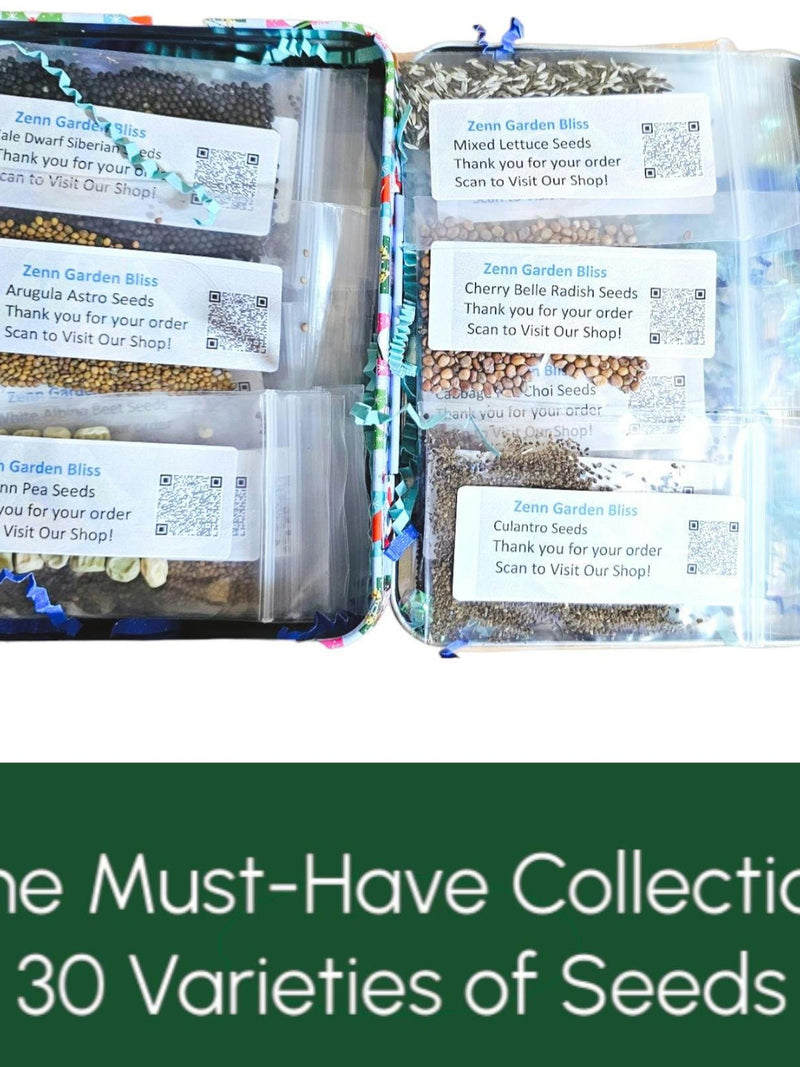 Heirloom Vegetable Seed Kit, 30 Varieties, Garden Gift Set seeds bulk