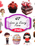 Love in Every Form Ð 48 PNGs of Romance, Companionship & Emotional Moments Love Romance Flower