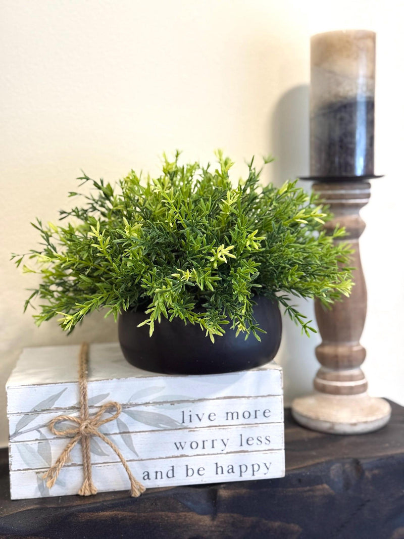 Fake Plants in Black Ceramic Pot, Artificial Greenery Living Room, Realistic Faux Plant, Spring Home Decor, Office Decoration, Desk Plant faux plants