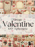 Love pdf 300+ Vintage Romance Ephemera PDF,  Valentines Day, Ephemera, Scrapbook, Romantic, Wedding, Love, Junk Journal Papers pdf Love Romance Flower