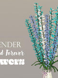 French Beaded Lavender Flowers: Teal, Purple, White Forever Flowers house warming flower