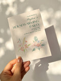 Housewarming Party Invitation, Yellow Floral Invites, Editable Canva Template (Print or Evite) house warming flower