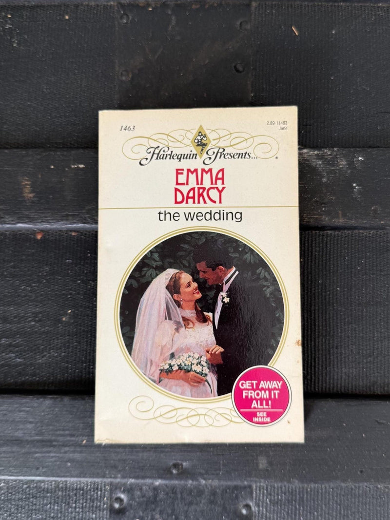 The Wedding by Emma Darcy Vintage Romance Novel Love Romance Flower