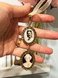 Gold Bouquet Charm, Memorial Pin, Bridal Bouquet Charm, Memorial Photo Charm, Wedding Bouquet Charm, Bouquet Photo Charm wedding flower