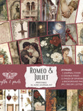 Romeo & Juliet Digital Junk Journal Bundle - 29 printable pages, ephemera, love, romance, Valentine's Day, Shakespeare, instant download Love Romance Flower