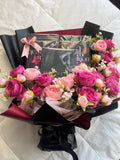 Book Bouquet: Genre Choice with Floral Wrapping Bouquet
