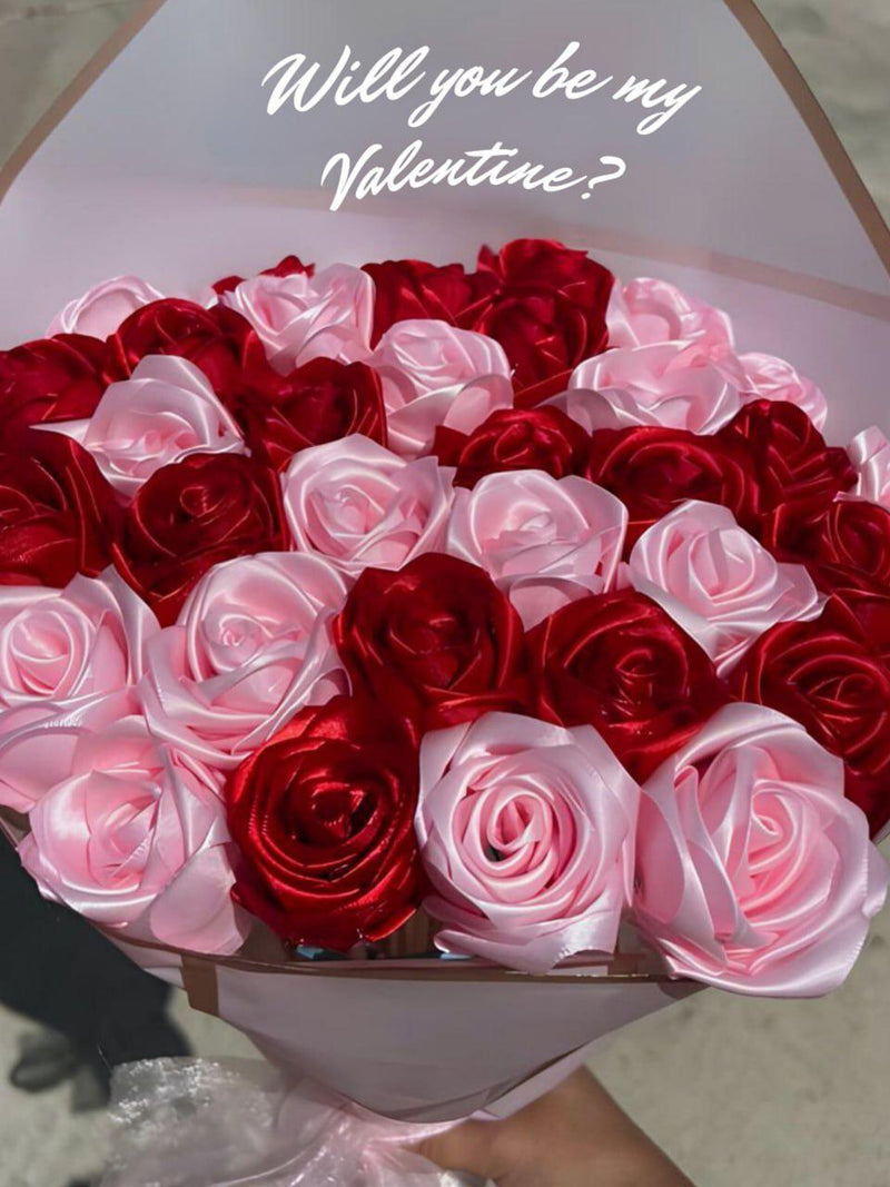 Personalized Eternal Roses Bouquet With Custom Message forever Flowers 60th Birthday Gift for Mom Anniversary Gift  valentine's day gift ANNIVERSARY