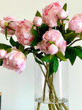Graduation centerpiece fake flowers, Fake peony bouquet, Real touch flowers, Artificial flowers, Silk flowers, Floral table centerpiece silk flower